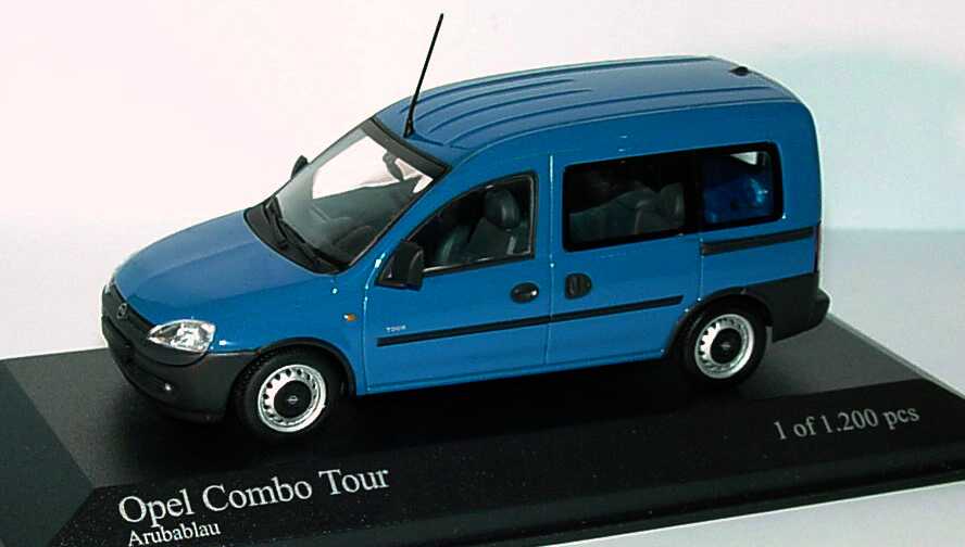 Foto 1:43 Opel Combo Tour 2002 arubablau Minichamps 400