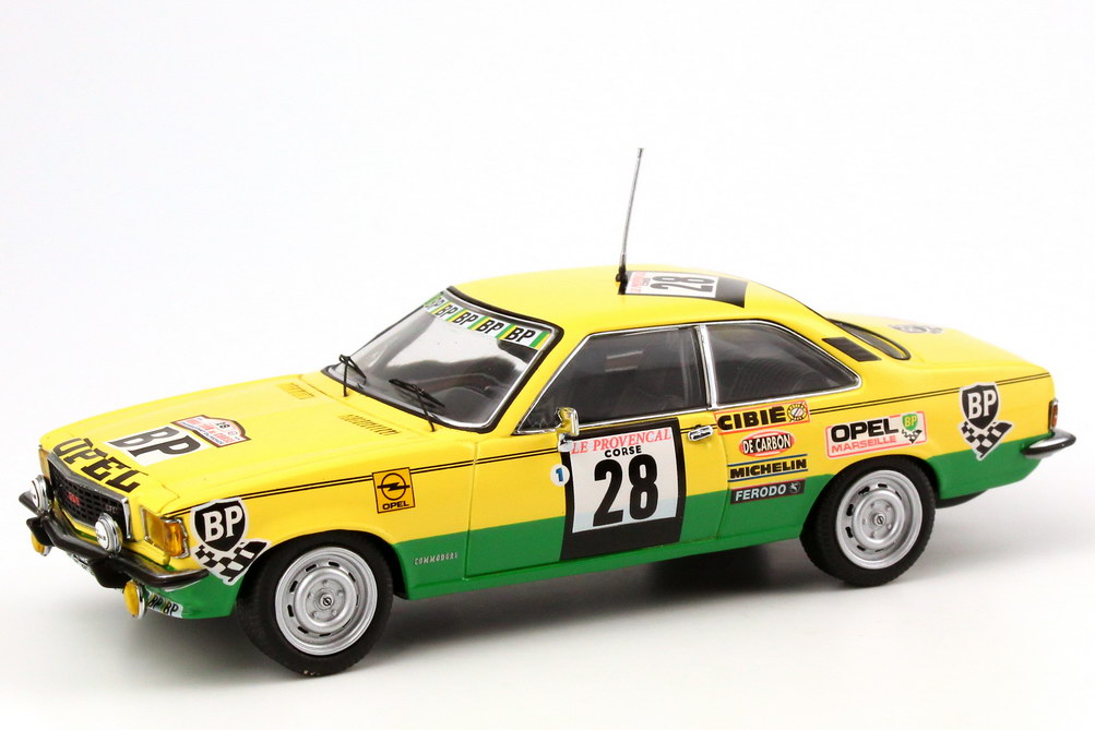 Foto 1:43 Opel Commodore B GS/E Tour de Corse 1974 BP Nr.28, Barailler / Pantalacci Schuco 4502772