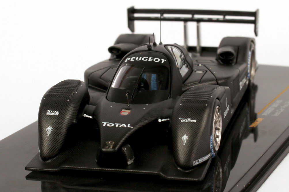 Foto 1:43 Peugeot 908 HDi FAP Test Car Paul Ricard 2007 mattschwarz Ixo LMM102