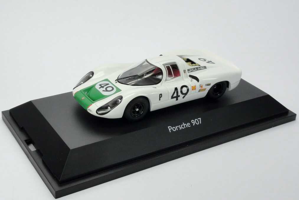 Foto 1:43 Porsche 907 Kurzheck weiß/grün Nr.49, Vic Elford Schuco 03620