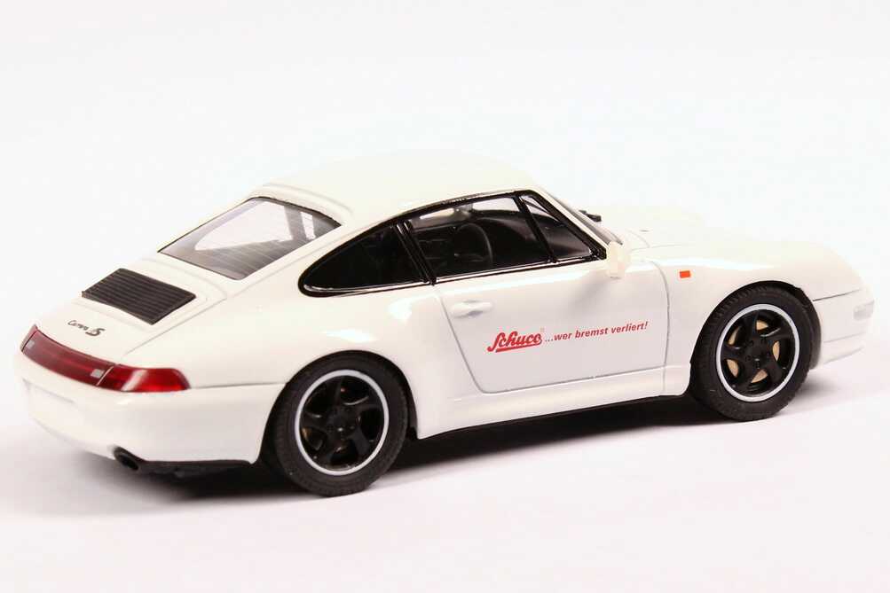 Foto 1:43 Porsche 911 Carrera 4S (993) weiß Schuco... wer bremst verliert! Schuco 04153
