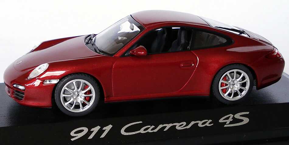 Foto 1:43 Porsche 911 Carrera 4S (997, Modell 2009) rubinrot-met. Werbemodell Minichamps WAP02001718