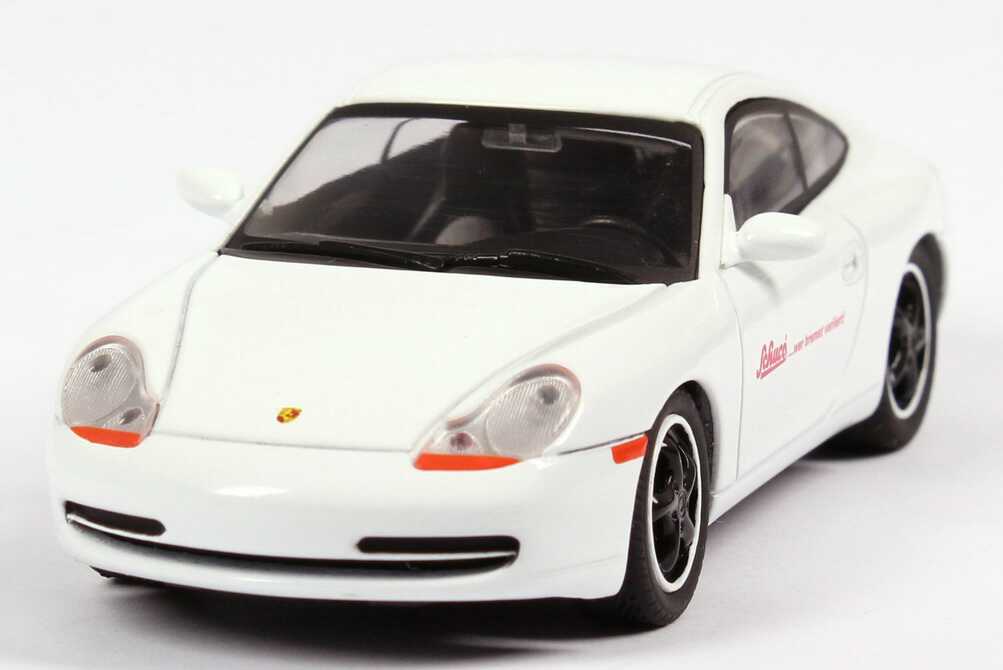 Foto 1:43 Porsche 911 Carrera (996) weiß Schuco... wer bremst verliert! Schuco