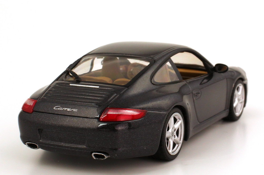Foto 1:43 Porsche 911 Carrera (997) basalt-schwarz-met. Werbemodell Minichamps WAP02011515