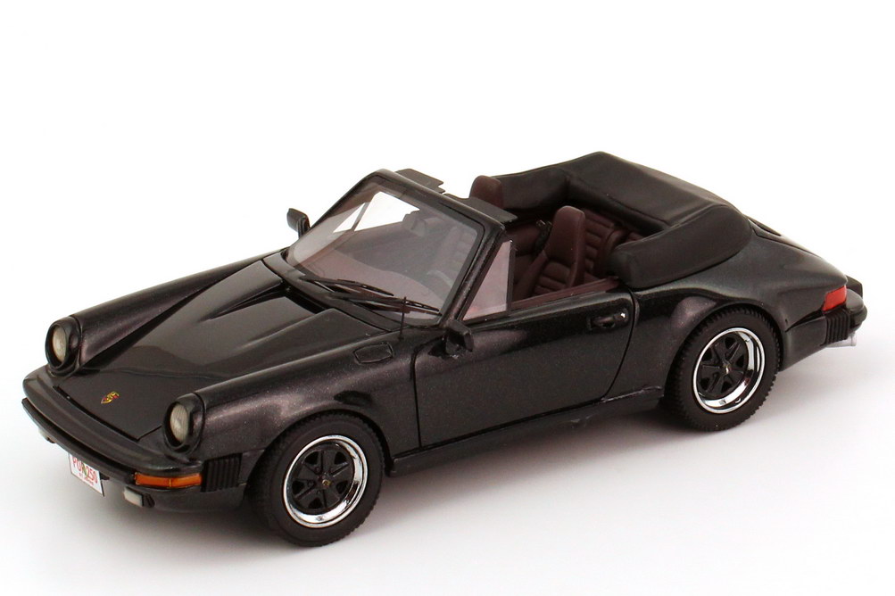 Foto 1:43 Porsche 911 Carrera Cabrio US-Version schwarz-met. NEO Scale Models 43250