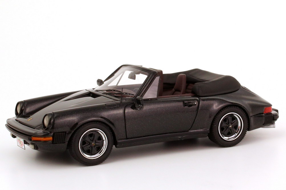 Foto 1:43 Porsche 911 Carrera Cabrio US-Version schwarz-met. NEO Scale Models 43250
