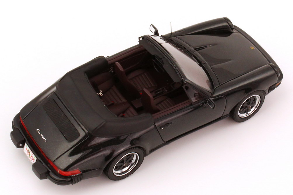 Foto 1:43 Porsche 911 Carrera Cabrio US-Version schwarz-met. NEO Scale Models 43250