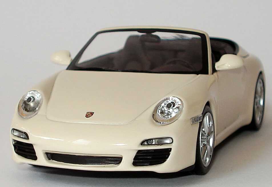 Foto 1:43 Porsche 911 Carrera Cabriolet (997, Modell 2009) cremeweiß Werbemodell Minichamps WAP02001118