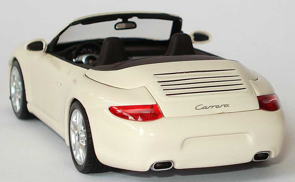 Foto 1:43 Porsche 911 Carrera Cabriolet (997, Modell 2009) cremeweiß Werbemodell Minichamps WAP02001118