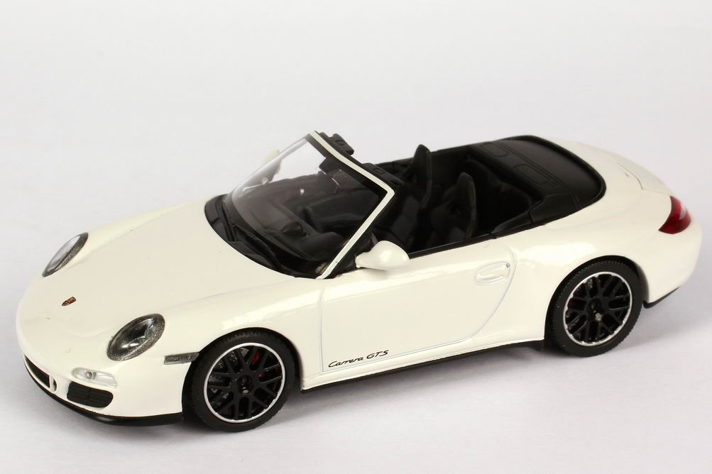Foto 1:43 Porsche 911 Carrera GTS Cabriolet (997, Modell 2011) carrara-weiß Werbemodell Minichamps WAP0200210B
