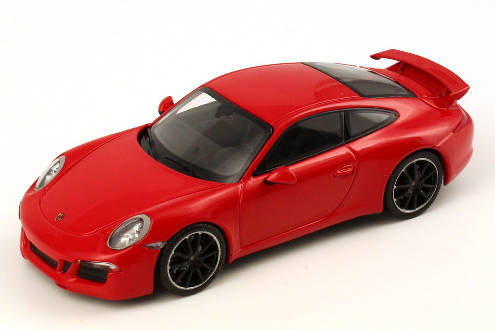 Foto 1:43 Porsche 911 Carrera S Aerokit Cup (991) rot Werbemodell Minichamps WAP0201130D