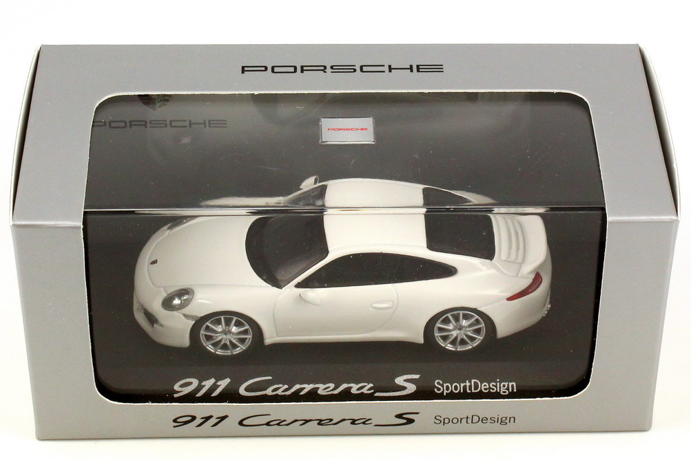 Foto 1:43 Porsche 911 Carrera S SportDesign (991) carrera-weiß Werbemodell Minichamps WAP0201140D