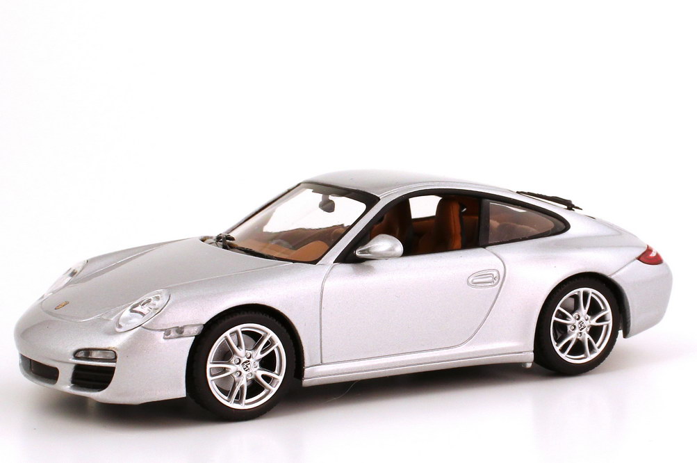Foto 1:43 Porsche 911 Carrera (Typ 997, Modell 2009) gt-silber-met. Werbemodell Minichamps WAP02001218