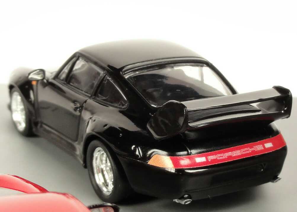 Foto 1:43 Porsche 911 GT2 Set (911 GT2 1995 schwarz + 911 GT2 RS 2010 indischrot) Werbemodell Minichamps WAP020SET27