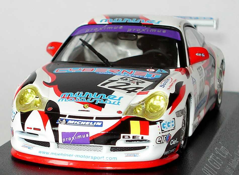 Foto 1:43 Porsche 911 GT3 Cup (996) 24h von Spa-Fancorchamps 2005 Mühlner Motorsport Nr.124, Mattheus / Vanbellingen / Fumal / Geoffreoy Minichamps 400056224