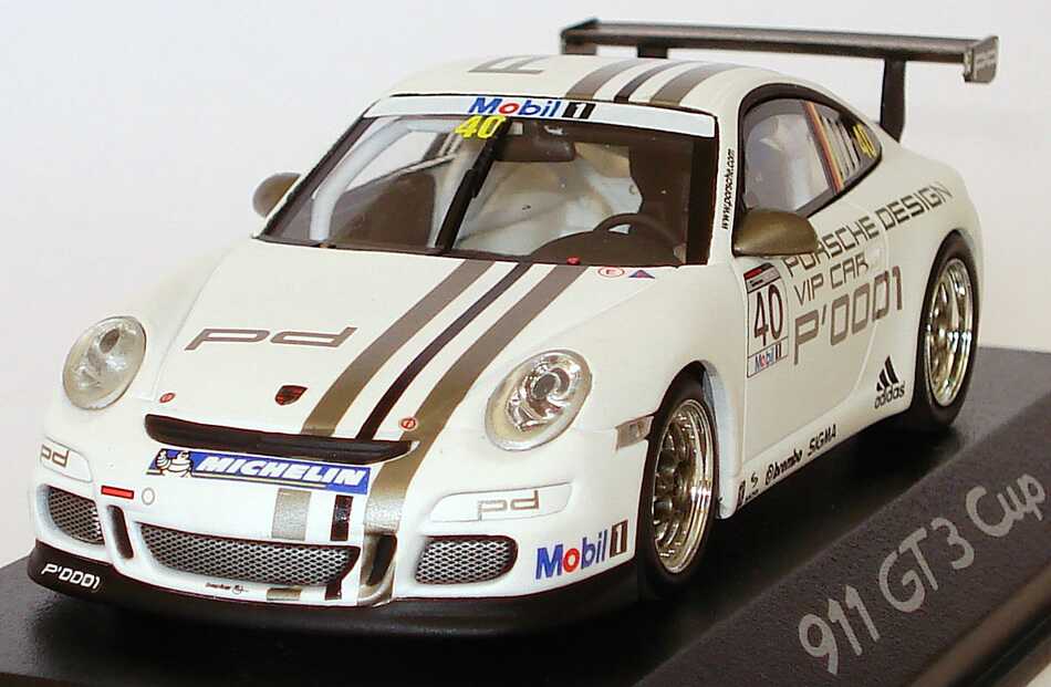 Foto 1:43 Porsche 911 GT3 Cup (997) Porsche Mobil1 Supercup 2008 VIP-Car Nr.40 Werbemodell Minichamps WAP02002718