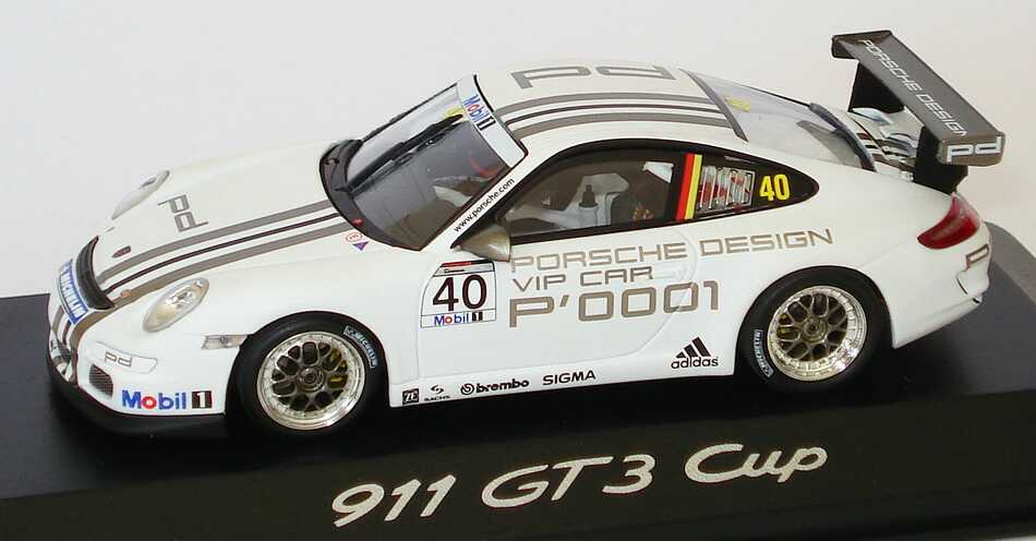 Foto 1:43 Porsche 911 GT3 Cup (997) Porsche Mobil1 Supercup 2008 VIP-Car Nr.40 Werbemodell Minichamps WAP02002718
