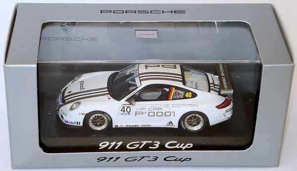 Foto 1:43 Porsche 911 GT3 Cup (997) Porsche Mobil1 Supercup 2008 VIP-Car Nr.40 Werbemodell Minichamps WAP02002718