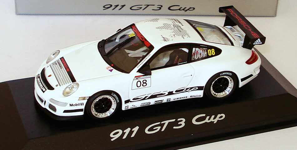 Foto 1:43 Porsche 911 GT3 Cup (997) Präsentationsfahrzeug 2008 Nr.08 Werbemodell Minichamps WAP02002418