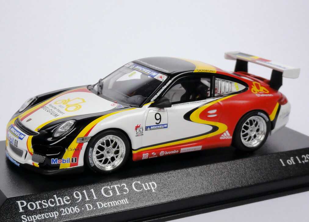 Foto 1:43 Porsche 911 GT3 Cup (997) Supercup 2006 Mühlner Motorsport, Porsche Import Belgium Nr.9, Dermont Minichamps 400066409