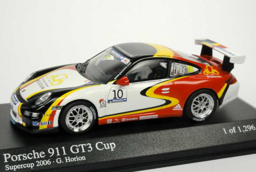 Foto 1:43 Porsche 911 GT3 Cup (997) Supercup 2006 Mühlner Motorsport, Porsche Import Belgium Nr.10, Horion Minichamps 400066410