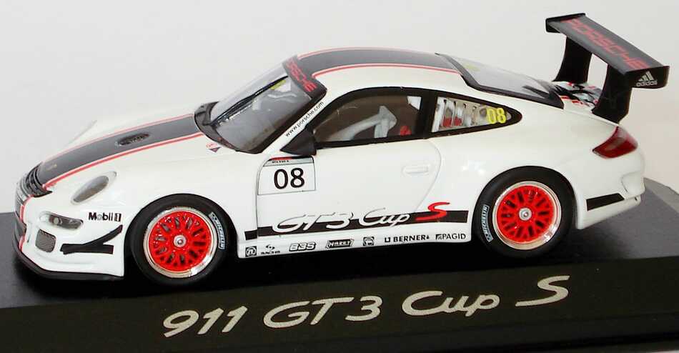 Foto 1:43 Porsche 911 GT3 Cup S (997) Promotion 2008 Nr.08 Werbemodell Minichamps WAP02002019