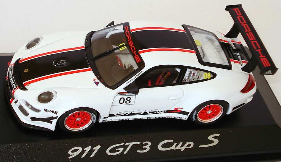 Foto 1:43 Porsche 911 GT3 Cup S (997) Promotion 2008 Nr.08 Werbemodell Minichamps WAP02002019