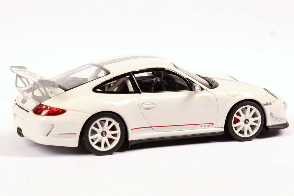 Foto 1:43 Porsche 911 GT3 RS 4.0 (997, Modell 2011) weiß Werbemodell Minichamps WAP0200010C