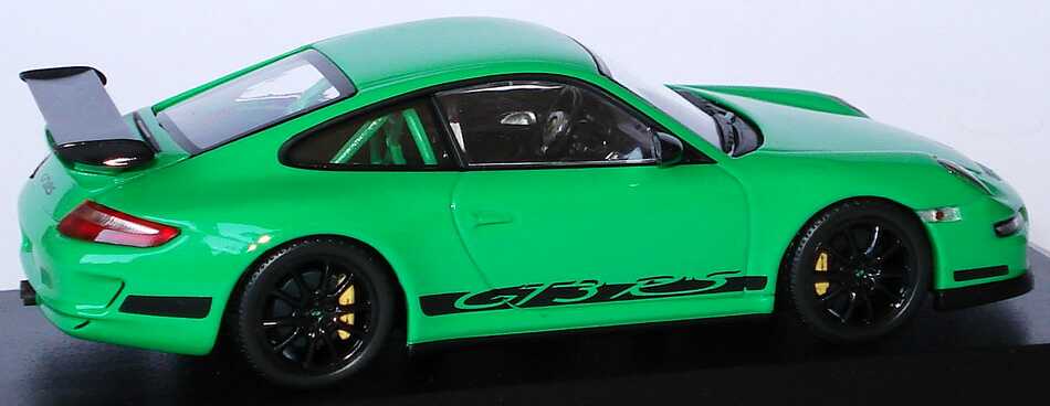 Foto 1:43 Porsche 911 GT3 RS (997) grün/schwarz Werbemodell Minichamps WAP02012517