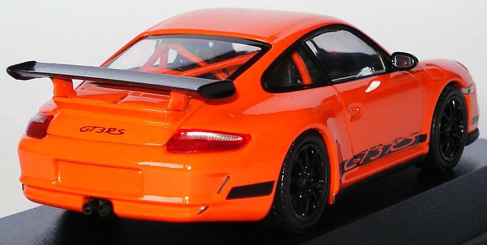 Foto 1:43 Porsche 911 GT3 RS (997) orange/schwarz Werbemodell Minichamps WAP02012417