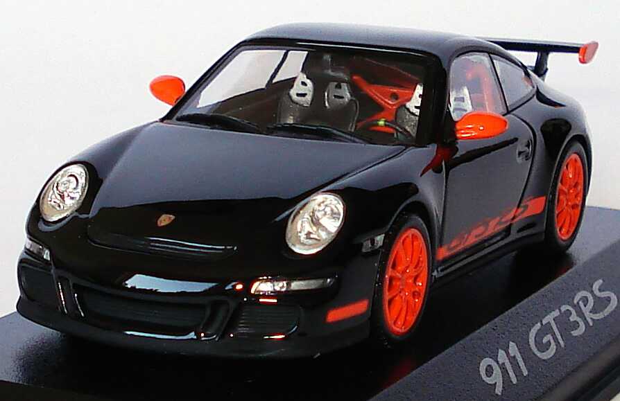 Foto 1:43 Porsche 911 GT3 RS (997) schwarz/orange Werbemodell Minichamps WAP02012817