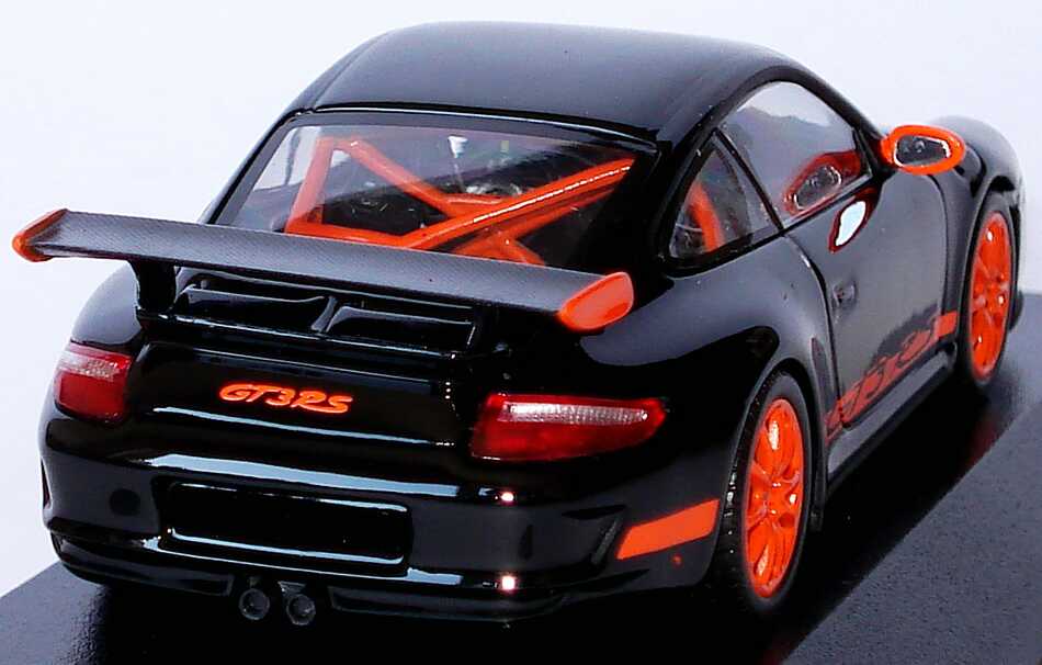 Foto 1:43 Porsche 911 GT3 RS (997) schwarz/orange Werbemodell Minichamps WAP02012817