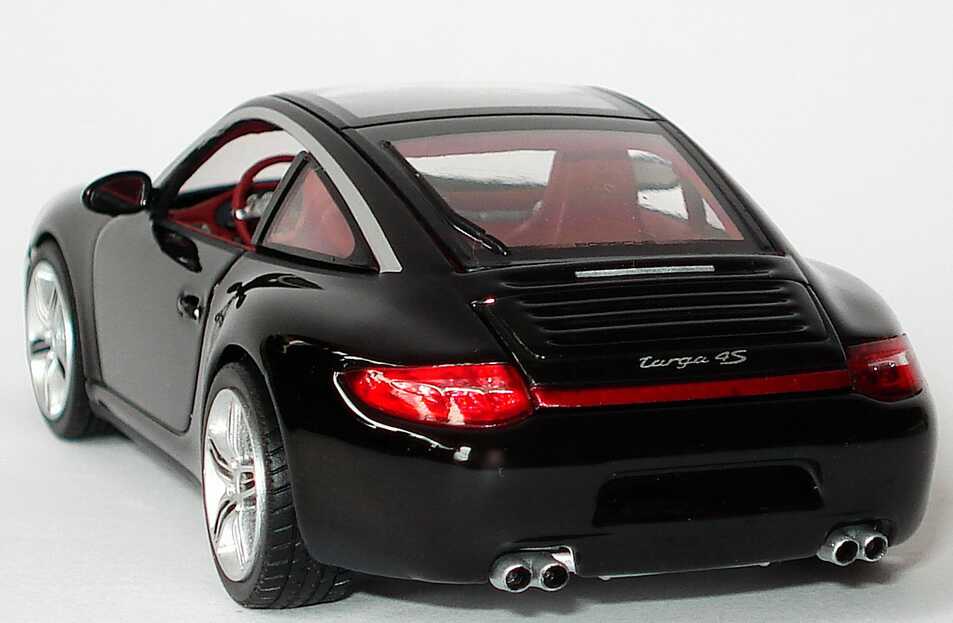 Foto 1:43 Porsche 911 Targa 4S (997, Modell 2009) basaltschwarz-met. Werbemodell Minichamps WAP02002518