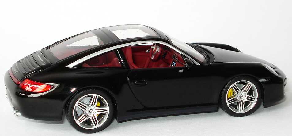 Foto 1:43 Porsche 911 Targa 4S (997, Modell 2009) basaltschwarz-met. Werbemodell Minichamps WAP02002518