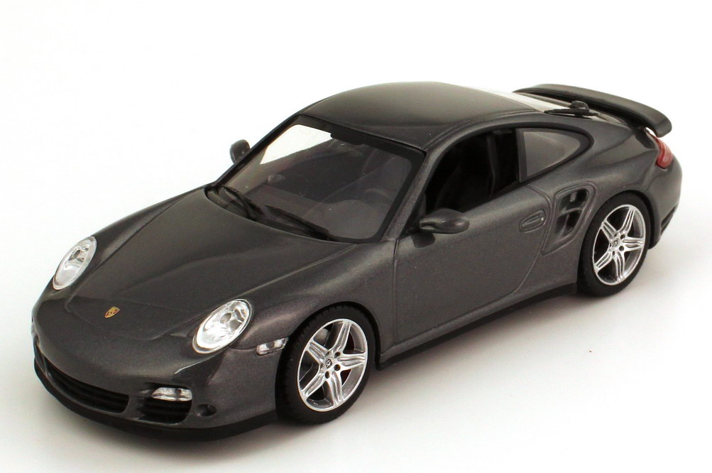 Foto 1:43 Porsche 911 turbo (997 Facelift 2009) meteorgrau-met. Werbemodell Minichamps WAP02013016