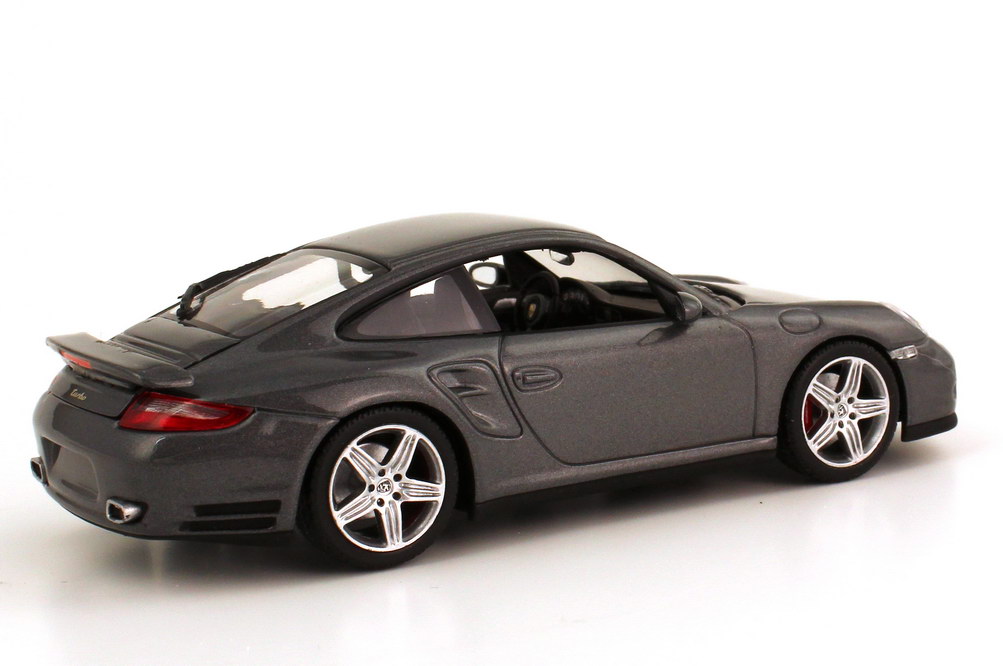 Foto 1:43 Porsche 911 turbo (997 Facelift 2009) meteorgrau-met. Werbemodell Minichamps WAP02013016