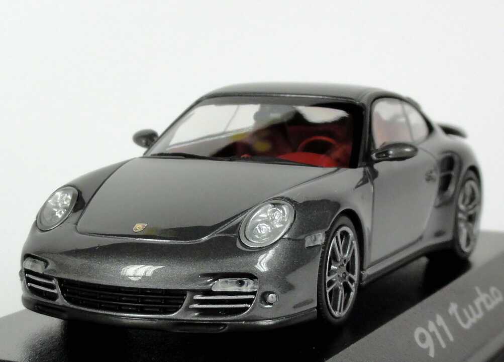 Foto 1:43 Porsche 911 turbo (997, Modell 2010) meteorgrau-met. Werbemodell Minichamps WAP0200010A