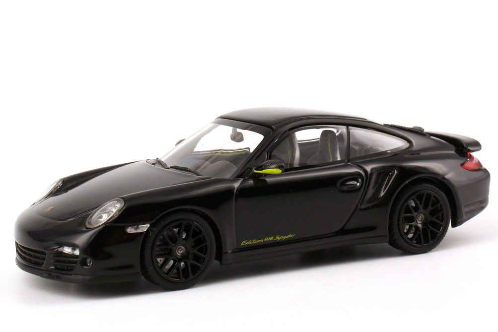 Foto 1:43 Porsche 911 turbo S (997) Edition 918 Spyder schwarz-met. Werbemodell - 1 of 918 Minichamps WAP0201020D