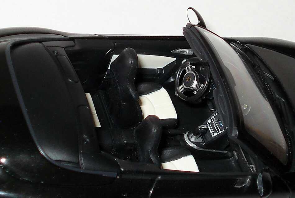 Foto 1:43 Porsche 911 turbo S Cabriolet (997, Modell 2010) basaltschwarz Werbemodell Minichamps WAP0200140A