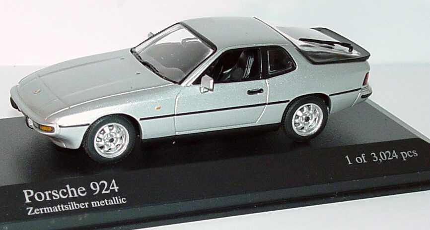 Foto 1:43 Porsche 924 (Modell 1984) zermattsilber-met. Minichamps 400062121