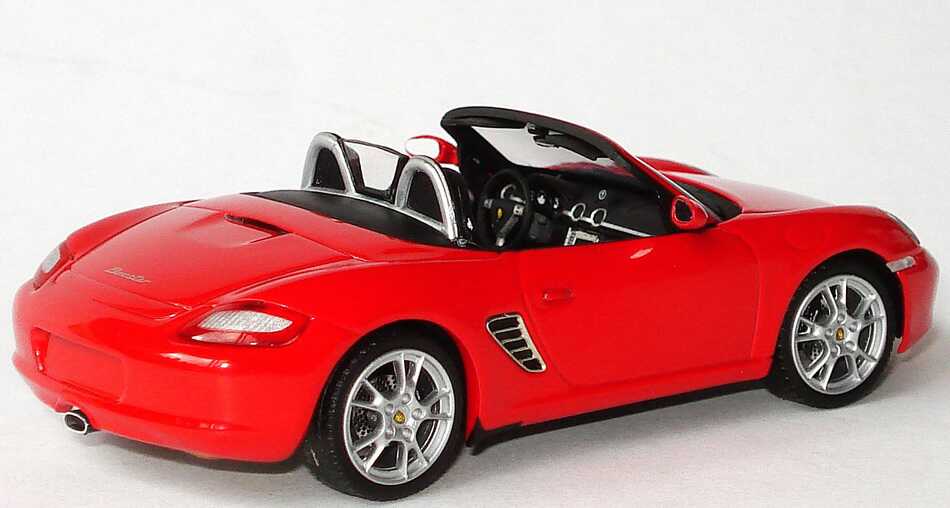 Foto 1:43 Porsche Boxster (987, Modell 2005) indischrot Werbemodell Schuco WAP02020115