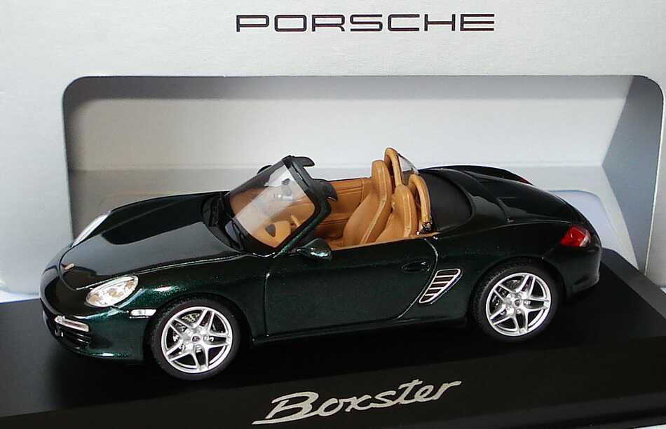 Foto 1:43 Porsche Boxster (987, Modell 2009) racinggreen-met. Werbemodell Schuco WAP02000619