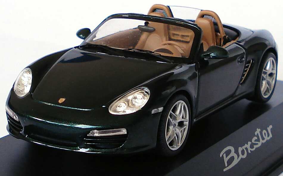 Foto 1:43 Porsche Boxster (987, Modell 2009) racinggreen-met. Werbemodell Schuco WAP02000619