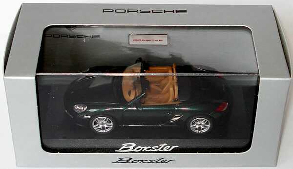 Foto 1:43 Porsche Boxster (987, Modell 2009) racinggreen-met. Werbemodell Schuco WAP02000619