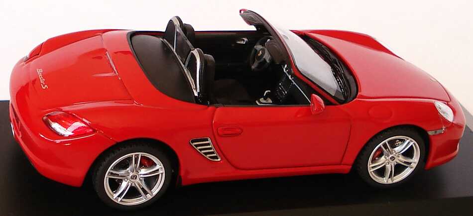 Foto 1:43 Porsche Boxster S (987, Modell 2009) indischrot Werbemodell Schuco WAP02000719