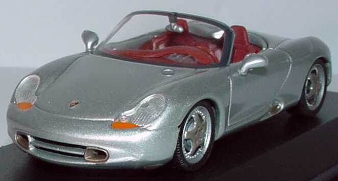 Foto 1:43 Porsche Boxster Studie/Prototyp silber-met. Werbemodell Minichamps