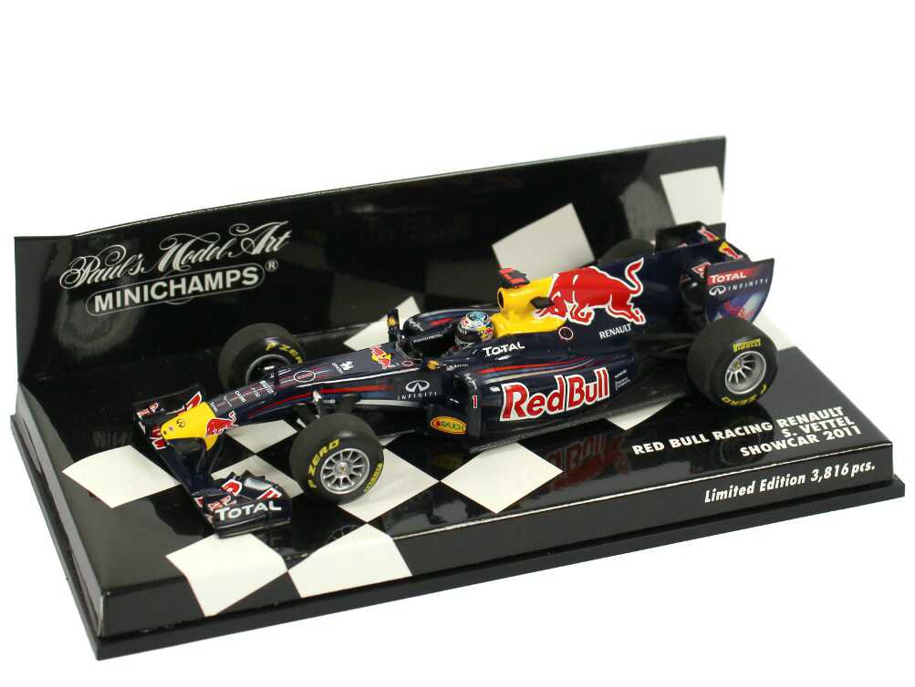 Foto 1:43 Red Bull Racing Renault Showcar Formel 1 2011 Nr.1, Sebastian Vettel Minichamps 410110071