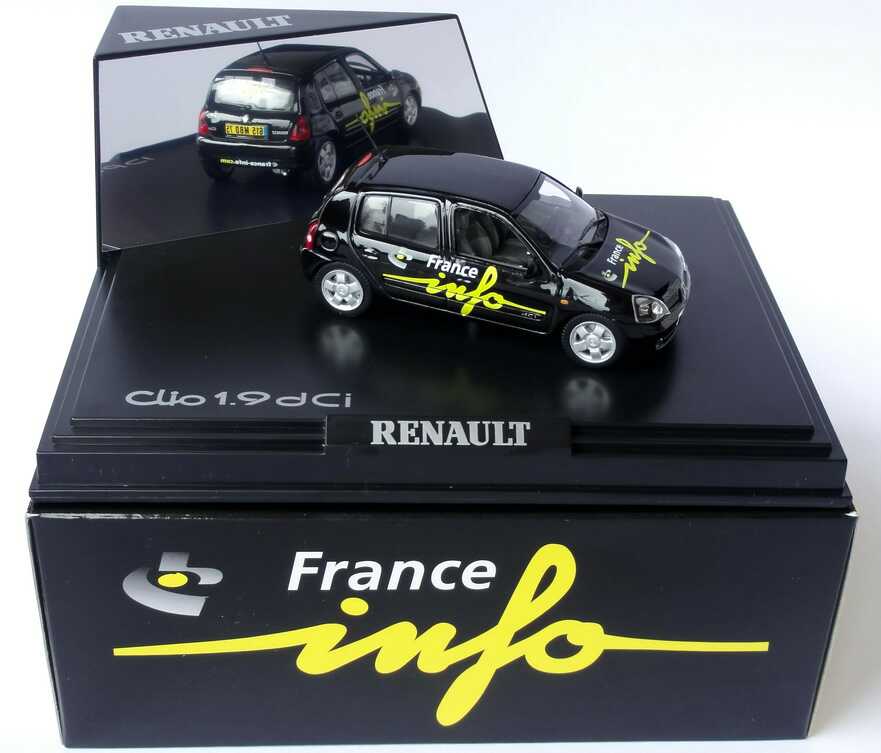 Foto 1:43 Renault Clio II Facelift 1.9 dCi France Info Radio 105,5 Norev 517509