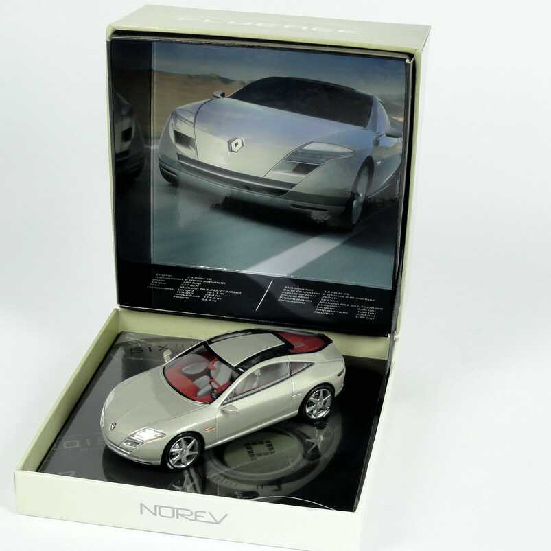 Foto 1:43 Renault Fluence Concept grau-met. (Mondial de l´Automobile 2004) in Präsentationsbox Norev 517990