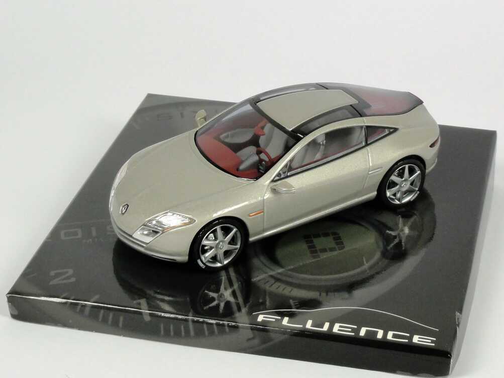 Foto 1:43 Renault Fluence Concept grau-met. (Mondial de l´Automobile 2004) in Präsentationsbox Norev 517990